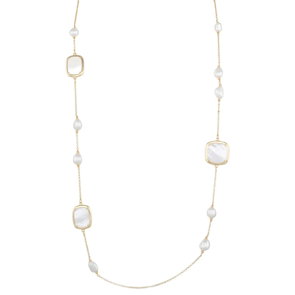 Freshwater & Mother Of Pearl Necklace