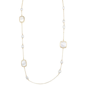 Freshwater & Mother Of Pearl Necklace