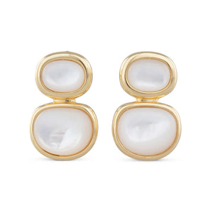 Double Mother of Pearl Earrings