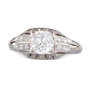 0.61ct Old Mine Cut Diamond Ring