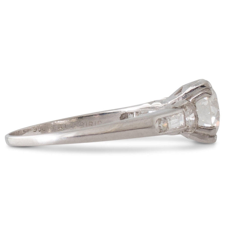 Art Deco 1.13ct Diamond Ring