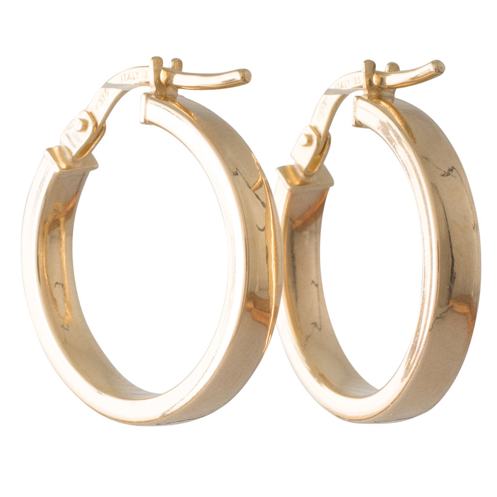 9ct Yellow Gold Hoop Earrings