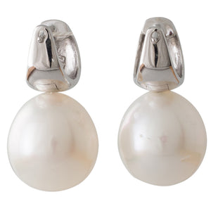 13mm Australian Pearl Wide Huggies