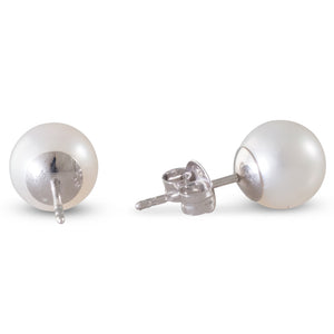 White South Sea Pearl 7mm Studs