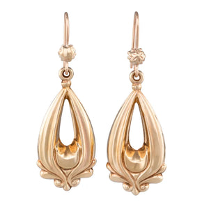 Antique Gold Drop Earrings