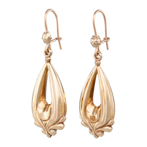 Antique Gold Drop Earrings