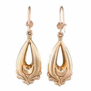 Antique Gold Drop Earrings