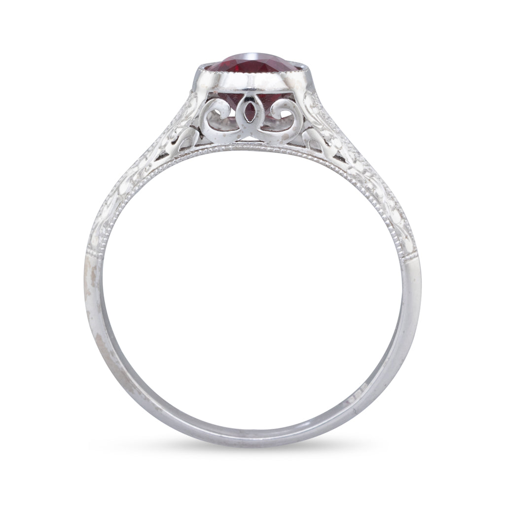 1.32ct Ruby and Diamond Ring
