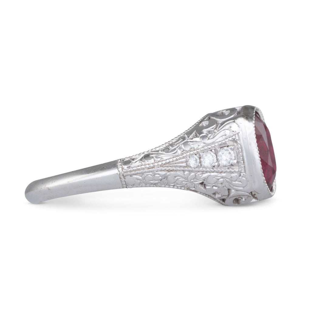 1.32ct Ruby and Diamond Ring