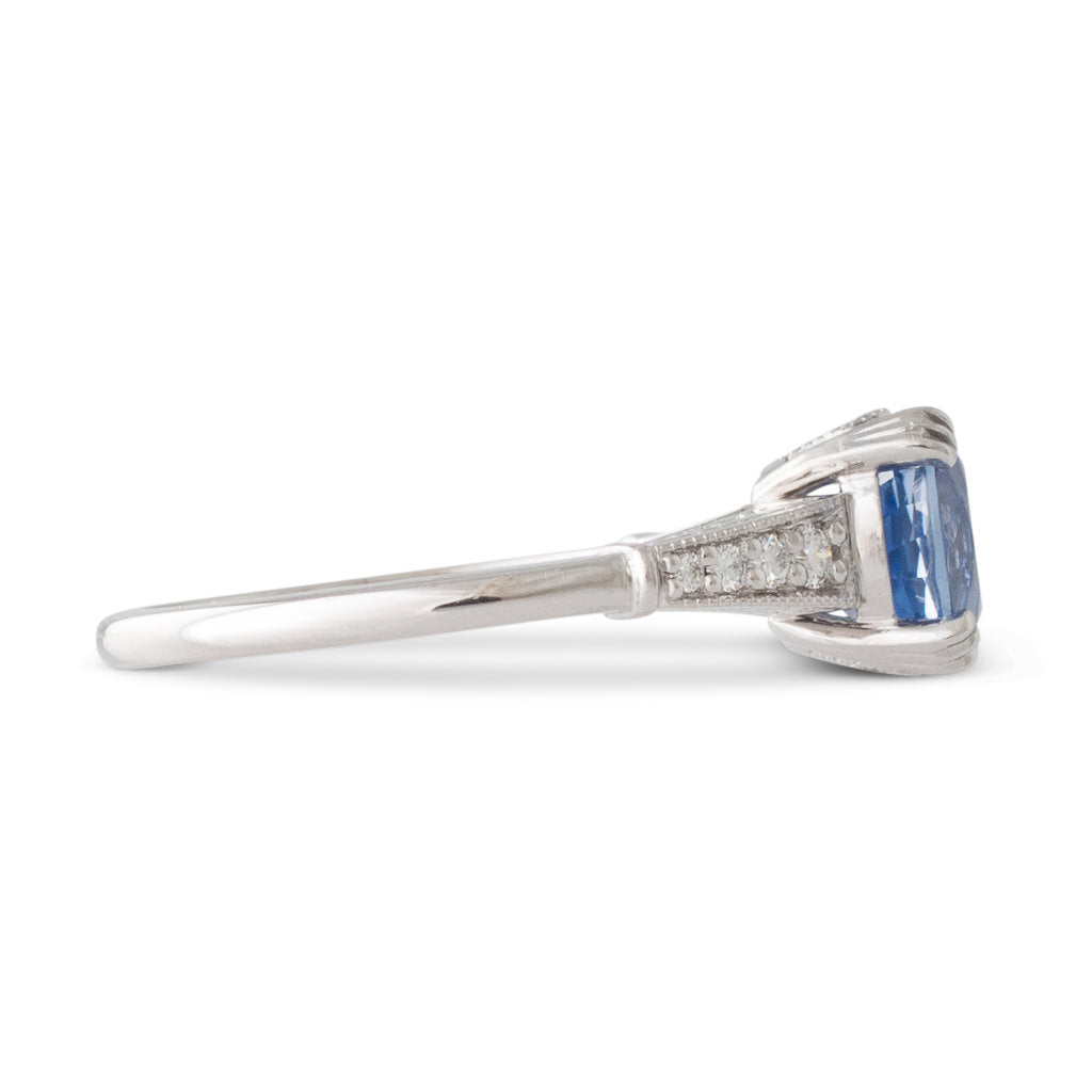 1.90ct Sapphire and Diamond Ring
