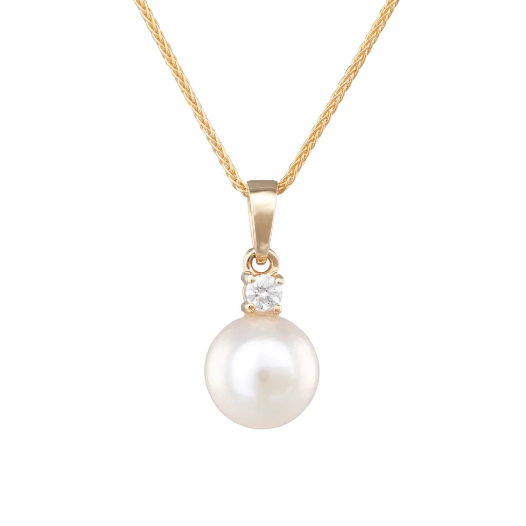 Akoya & Diamond Pendant