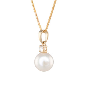 Akoya & Diamond Pendant