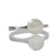 Round White Akoya Pearl Ring