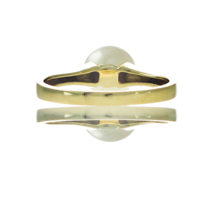 Round White Akoya Pearl Ring