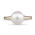 Round White Akoya Pearl Ring