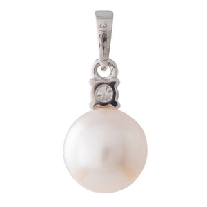 Akoya & Diamond Pendant