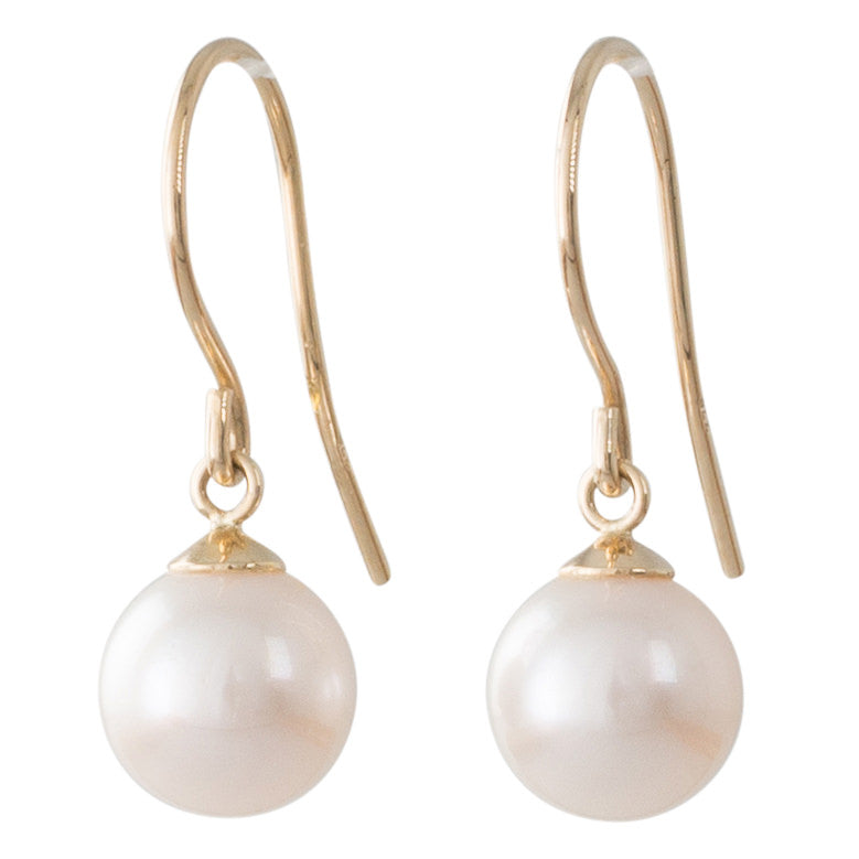 Akoya Pearl Hook Earrings