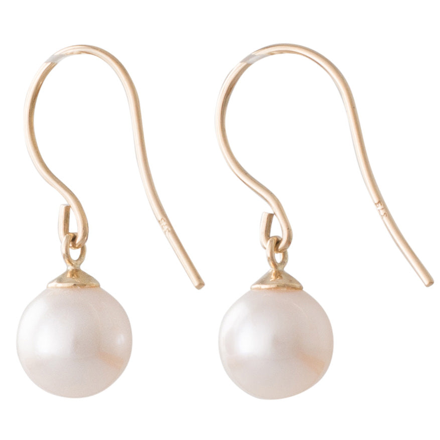 Akoya Pearl Hook Earrings