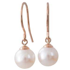 7 - 7.5mm Akoya Pearl Hook Earrings