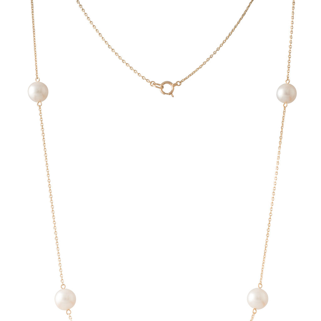 Scattered Akoya Pearl Chain