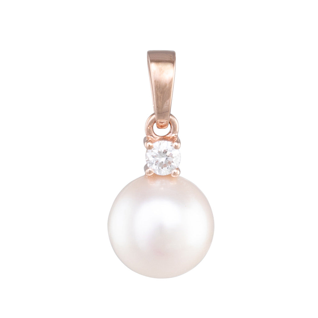Akoya Pearl & Diamond Pendant