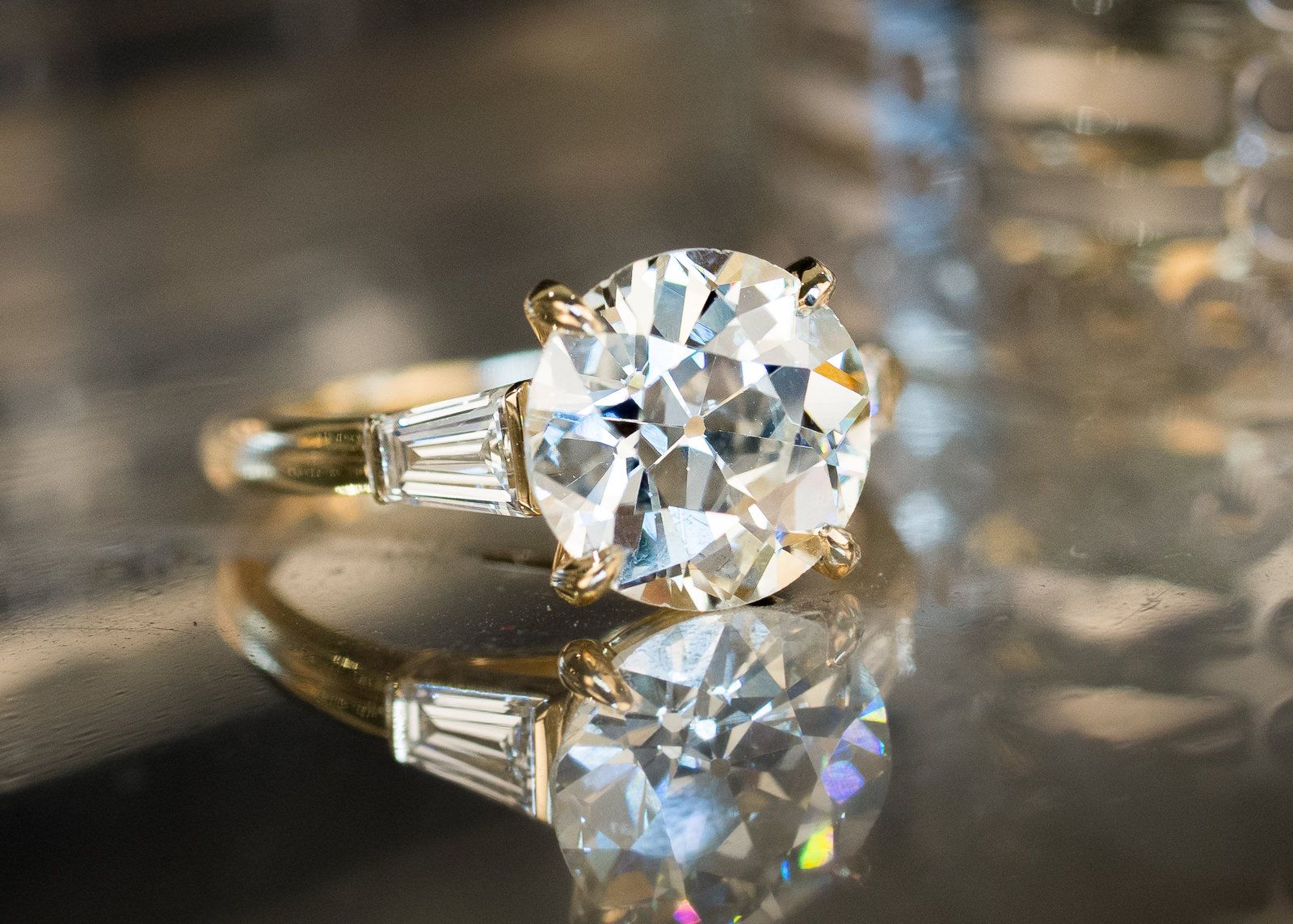 Custom Made Cushion Cut Diamond Halo Engagement Ring | Sydney
