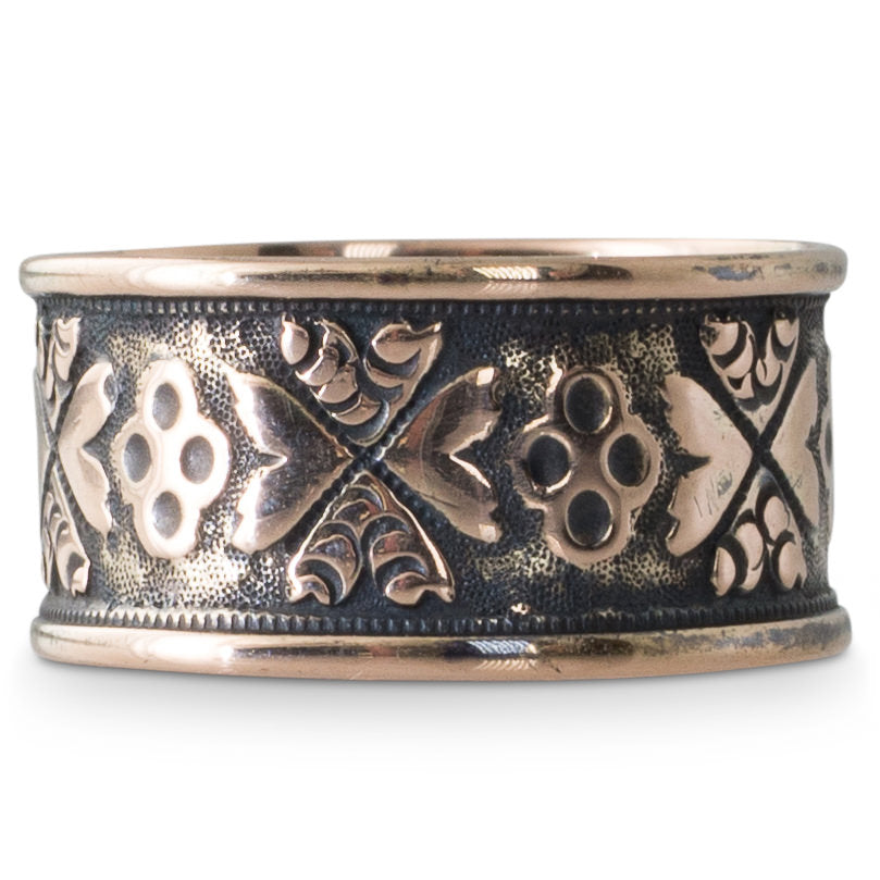 An Antique Gold Embossed Band