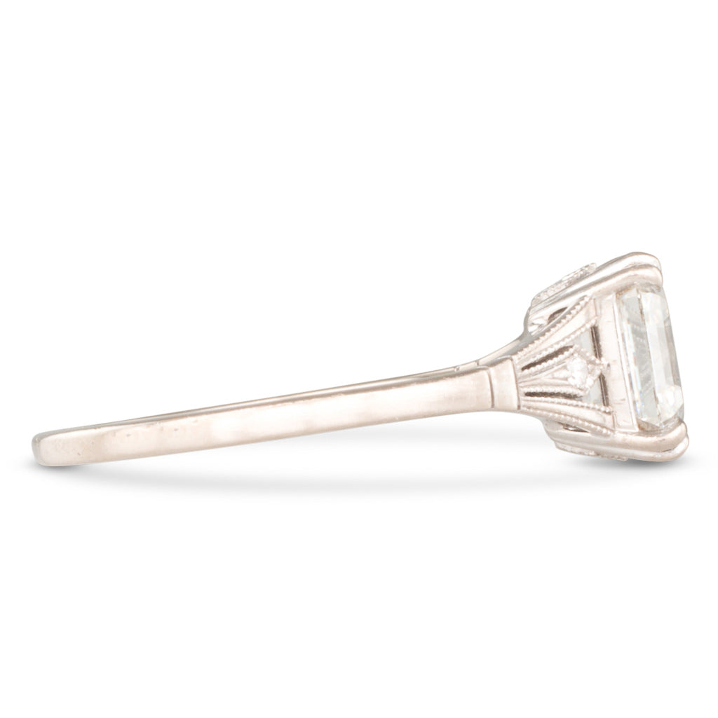 2.23ct Asscher Cut Diamond Ring