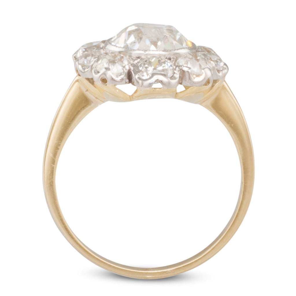 Old Cut Diamond Cluster Ring