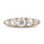Diamond Set Carved Half Hoop Ring