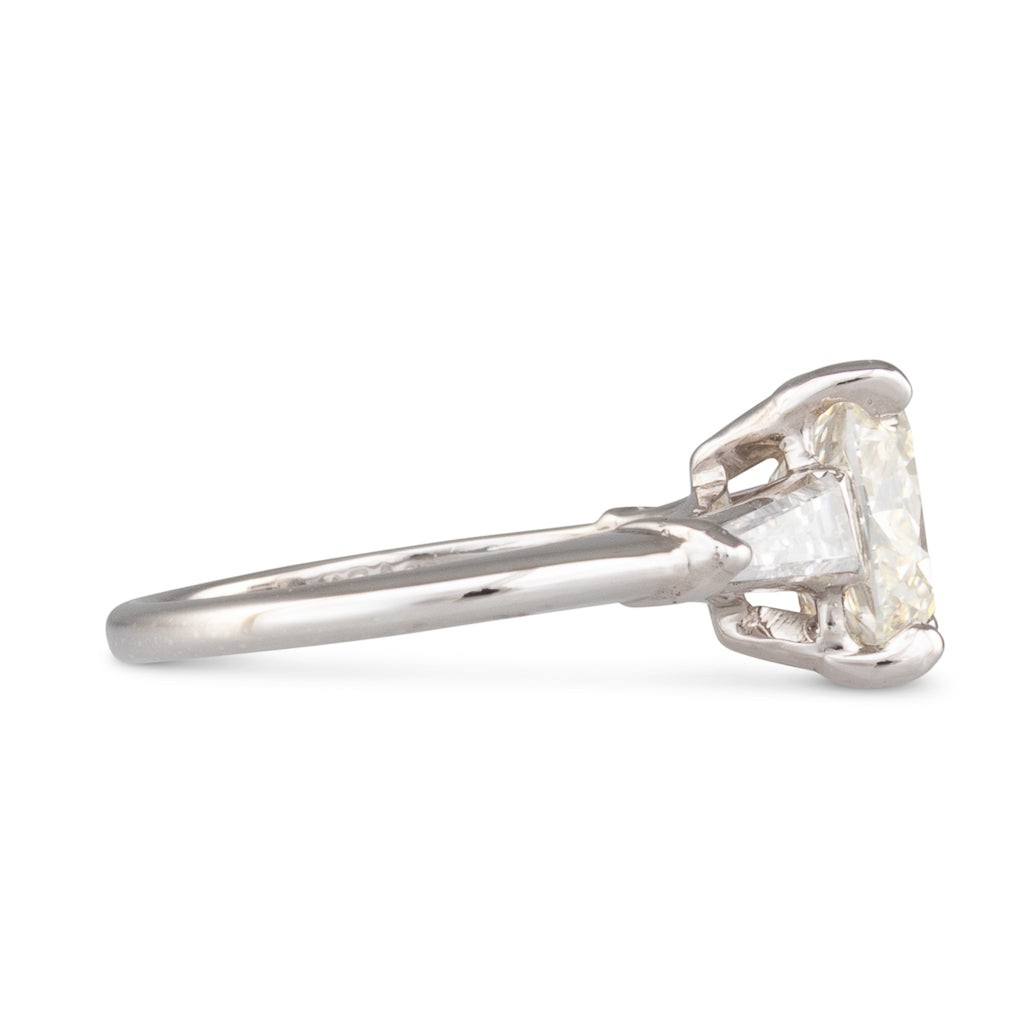 A 2.10ct Cushion Cut Diamond Ring
