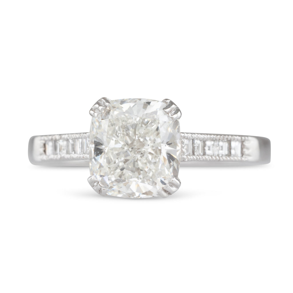 2.02ct Cushion Cut Diamond Ring