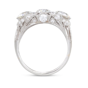 An Art Deco Three Diamond Ring