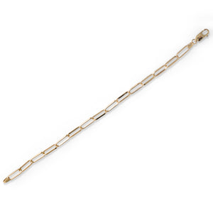 9ct Paper Clip Bracelet