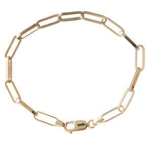 9ct Paper Clip Bracelet