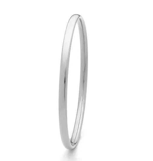 9ct White Gold Bangle