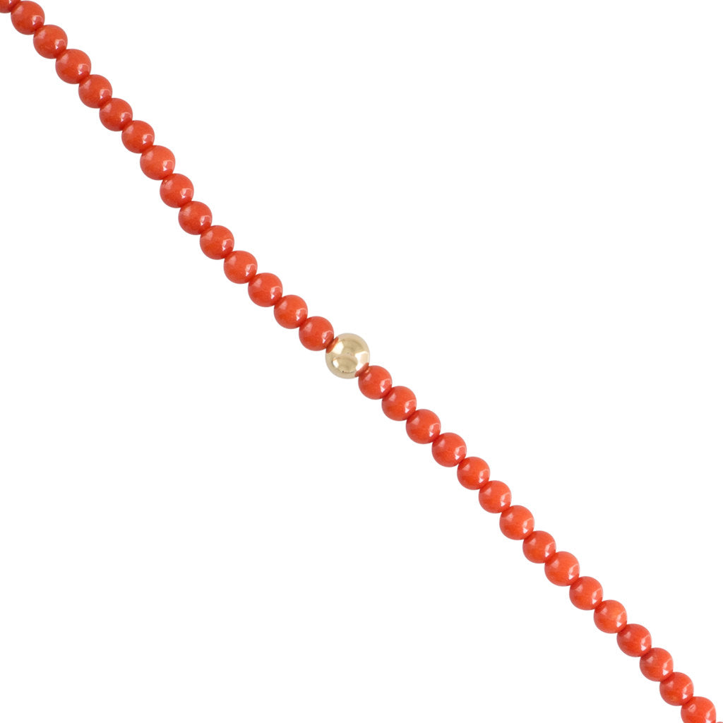 Coral Beaded Bracelet