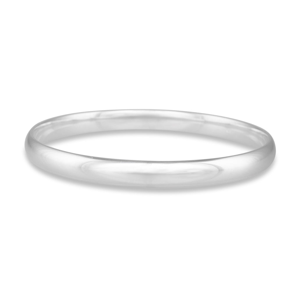 Wide Sterling Silver Bangle