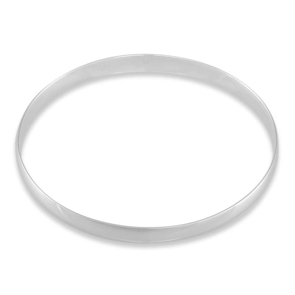 Wide Sterling Silver Bangle