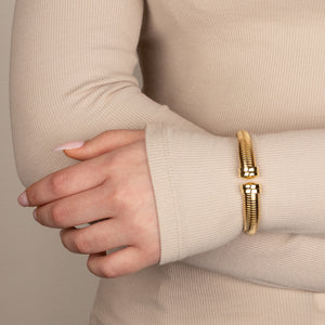 18ct Tubogas Cuff Bracelet