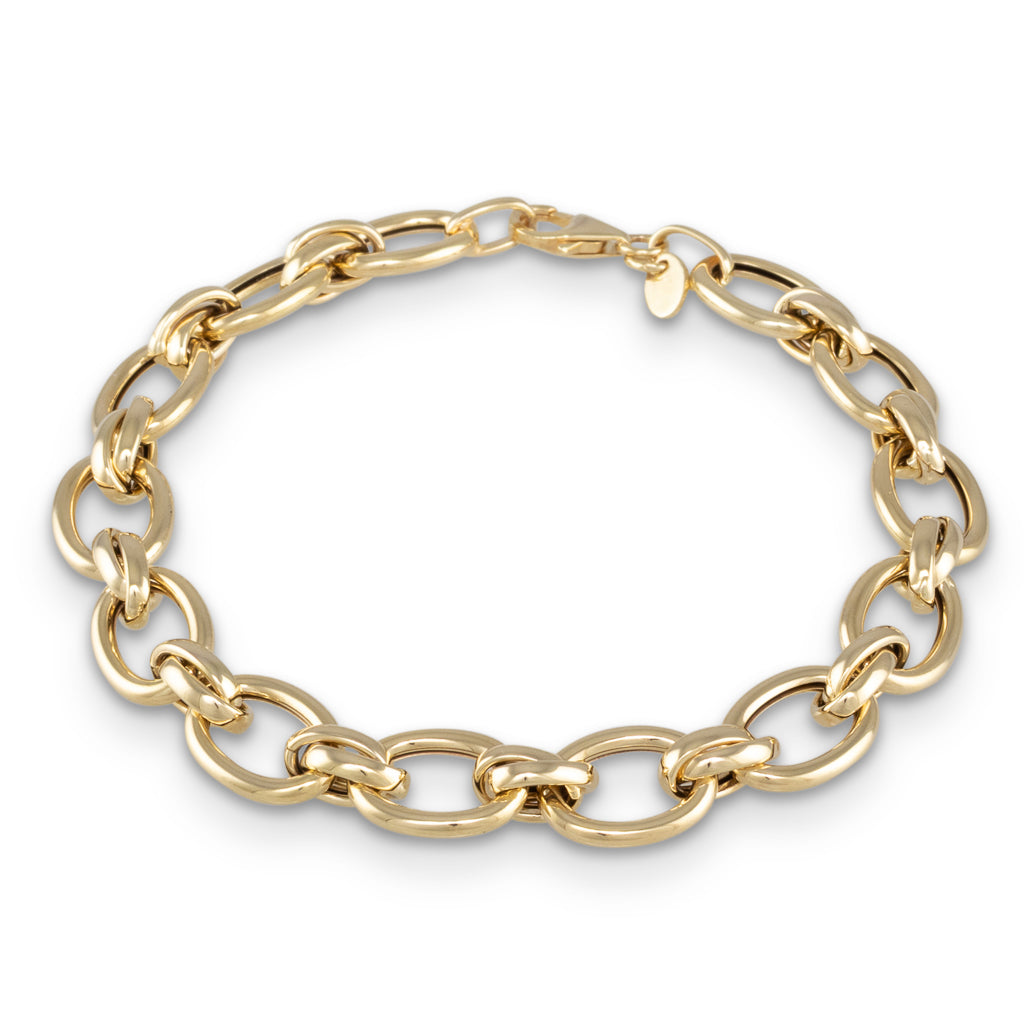 9ct Oval Link Bracelet