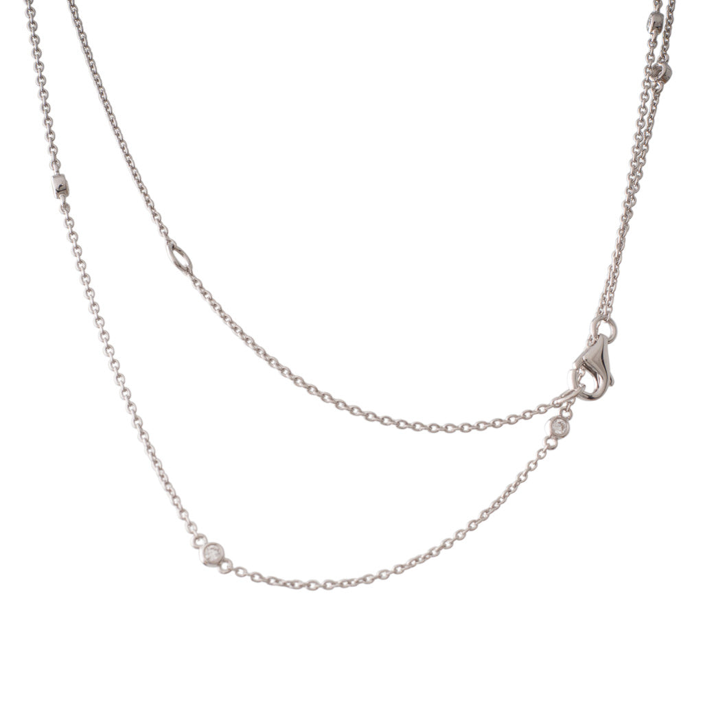 White gold necklace for girlfriend deals