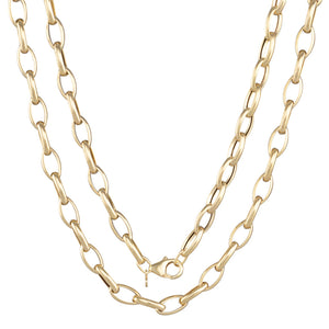 9ct Marquise Link Chain