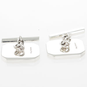 Octagonal Engraved Cufflinks