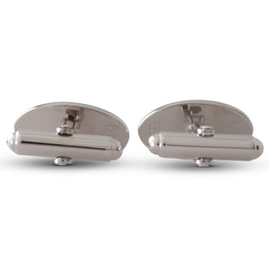 White Enamelled Cufflinks
