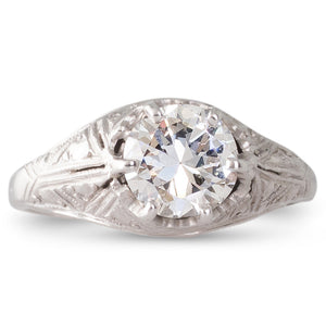An Art Deco 1.05ct Diamond Ring