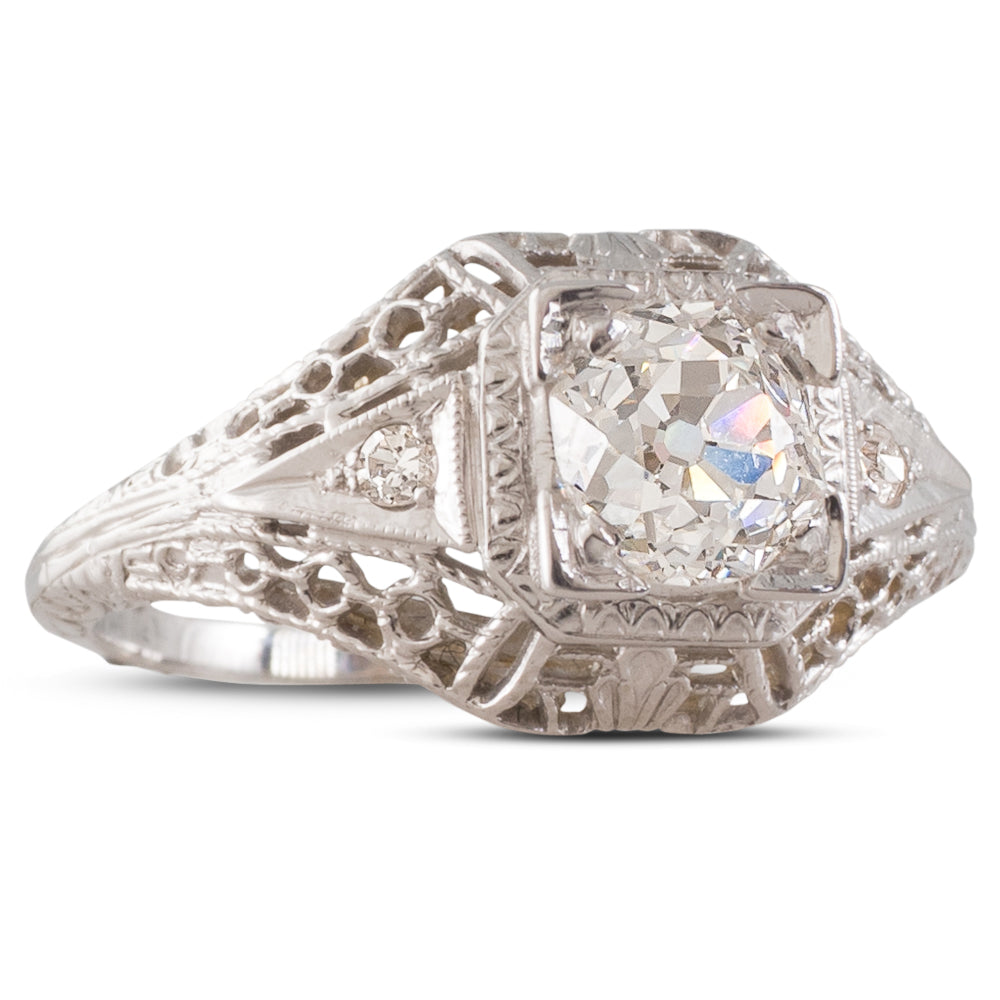 Antique Filigree Diamond Ring