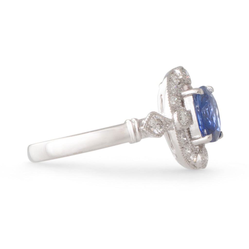 1.42ct Sapphire and Diamond Ring