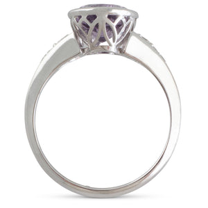 Purple Spinel & Diamond Ring