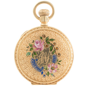 Antique Pocket Watch with Enamel